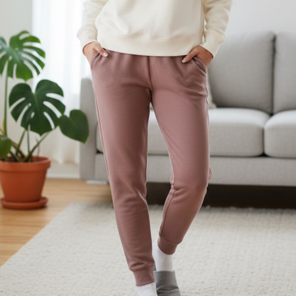 NWT Eddie Bauer Lounge Joggers w Pockets - Mauve - Size Large